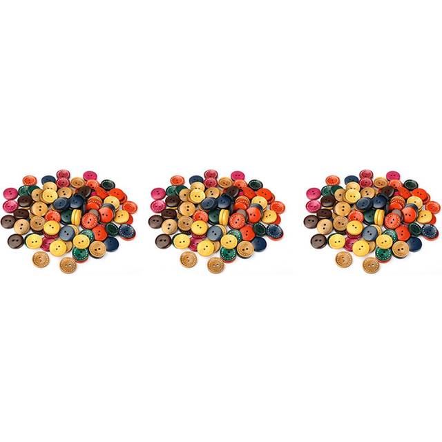 300 Pcs Wooden Dolls Buttons Children Buttons Wooden Buttons Button