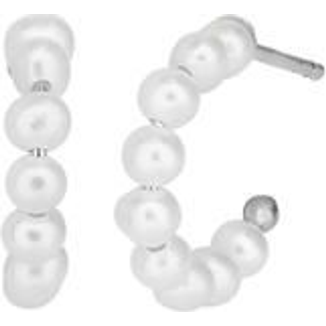 Bybiehl Pearls øreringe lille størrelse i sølv, Ø 14 mm