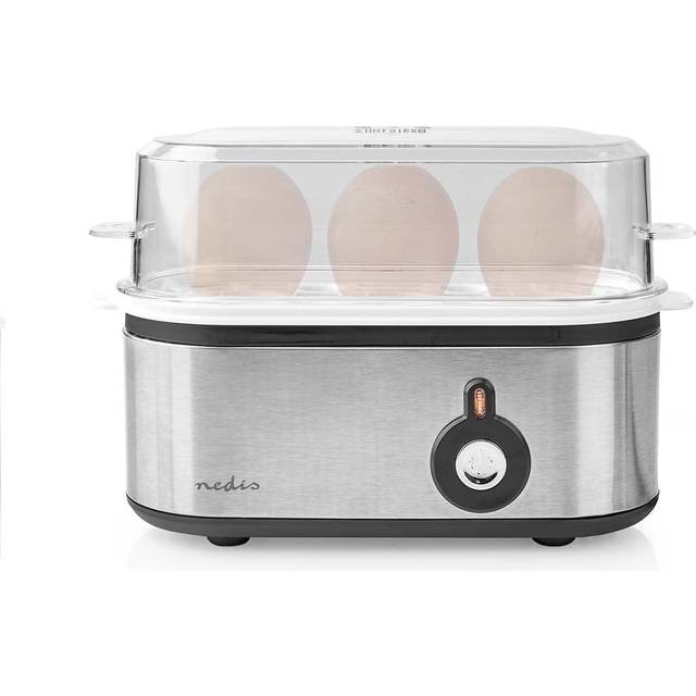 Compact Electric Egg Cooker Boiler, 210W for up to 3 Eggs