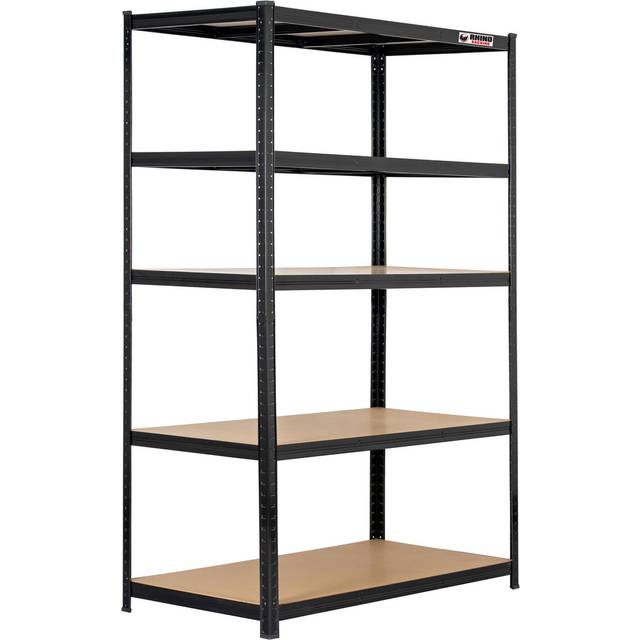 180x120x60cm | Black | Boltless Garage Shelving Unit | 1000kg