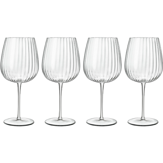 Luigi Bormioli Gin & tonic glas burgundy Optica 4-pack 75 cl - Transparent