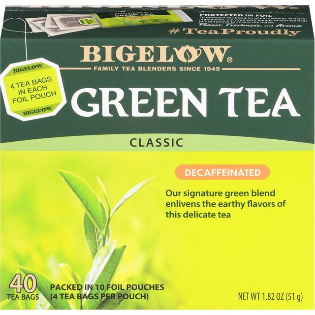 Bigelow Tea Green Tea Decaf Decaf 40 Tea Bags