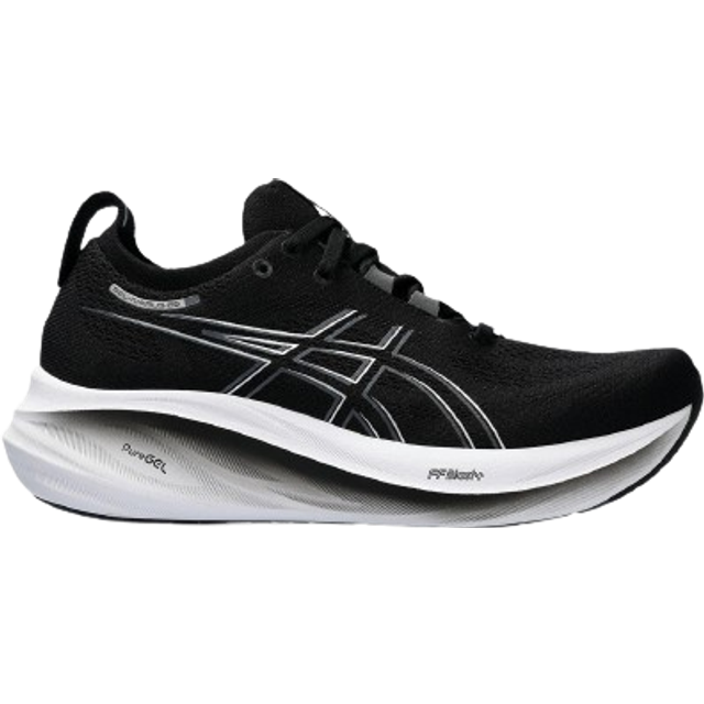 ASICS Gel-Nimbus 26 Damsneakers, Svart grafitgrå, 44 EU