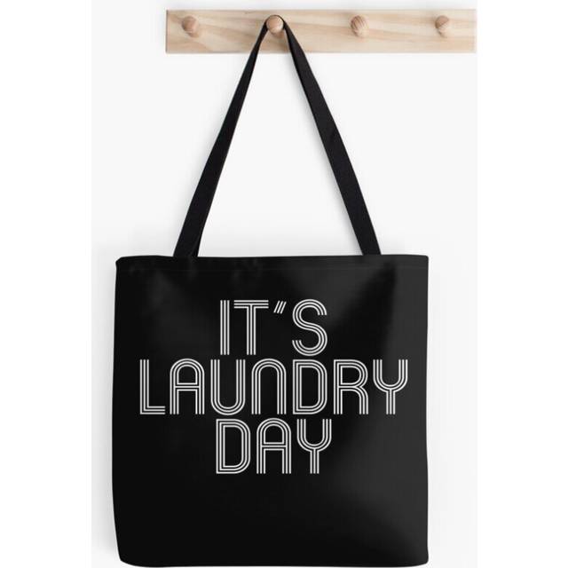 Tote Bags Funny Laundry Day Laundromat Sarcastic Humor Sarcasm Grocery for School Library Gym