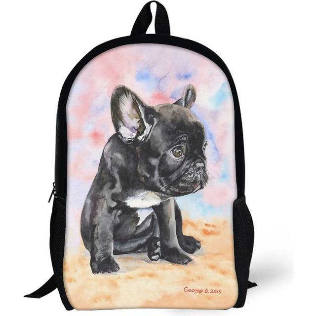 Backpacks French Bulldog Puppy 17inch School Bag