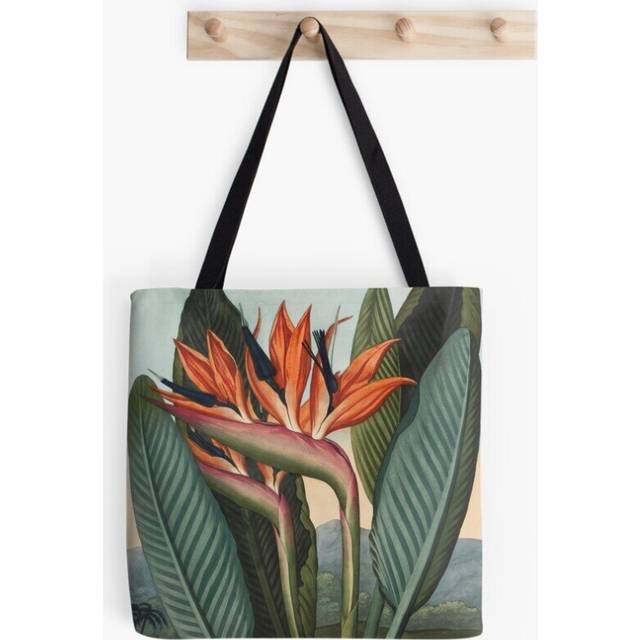 Tote Bags Botanical illustration: Bird of Paradise (Strelitzia)  State Library Victoria Grocery for School Library Gym