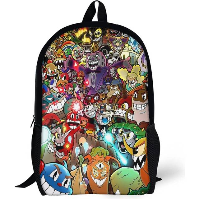 Backpacks Cuphead + Color 17inch School Bag