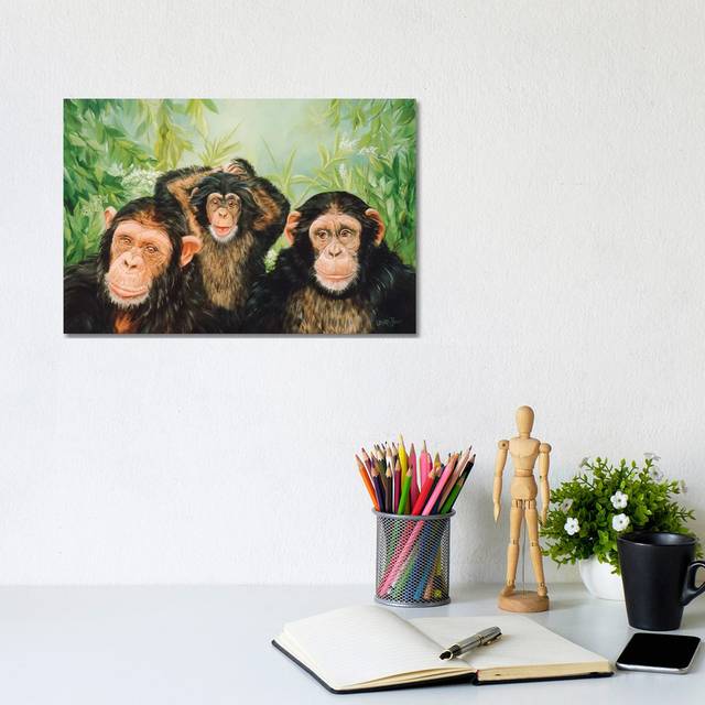 Grandmas Girls by - Wrapped Canvas Painting (20.32 cm H x 30.48 cm W)