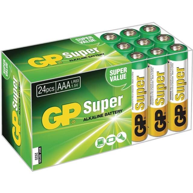 GP GPPCA24AS576 GP Super Alkaline AAA 24's Paper box