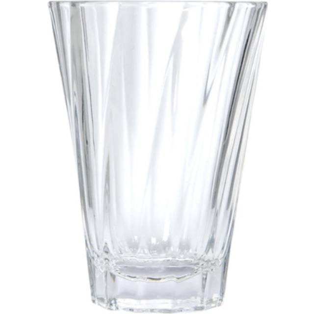 Vridet latteglas Loveramics Urban Glass (Clear), 360 ml
