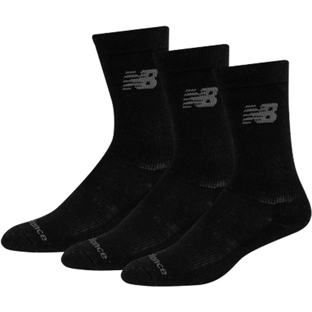 New Balance 3 Packs Sports Cushioned Crew Socks - Multi, Multi, Size L, Men - Print