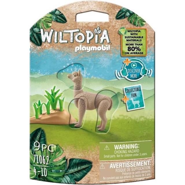 Playmobil Wiltopia Animal Toy Collectible Card Eco Materials - Alpaca