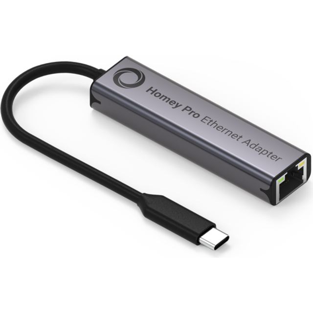Homey Pro USB-C till Ethernet-adapter