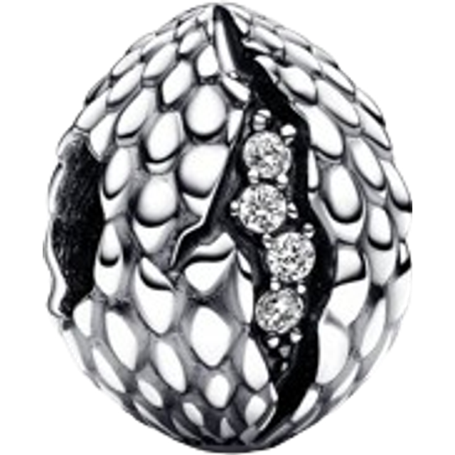 Pandora Game of Thrones Sparkling Dragon Egg Charm - Sterling silver / Cubic zirconia - Clear - one size