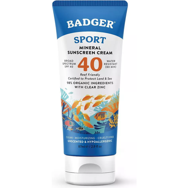 Badger Sport Mineral Sunscreen SPF 40 2.9 fl oz