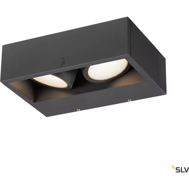 SLV Eskina Frame Wl Double Wall-Mounted Light Anthracite 27W 2200/2400 Lm 3000/4000K Cri 80 95°