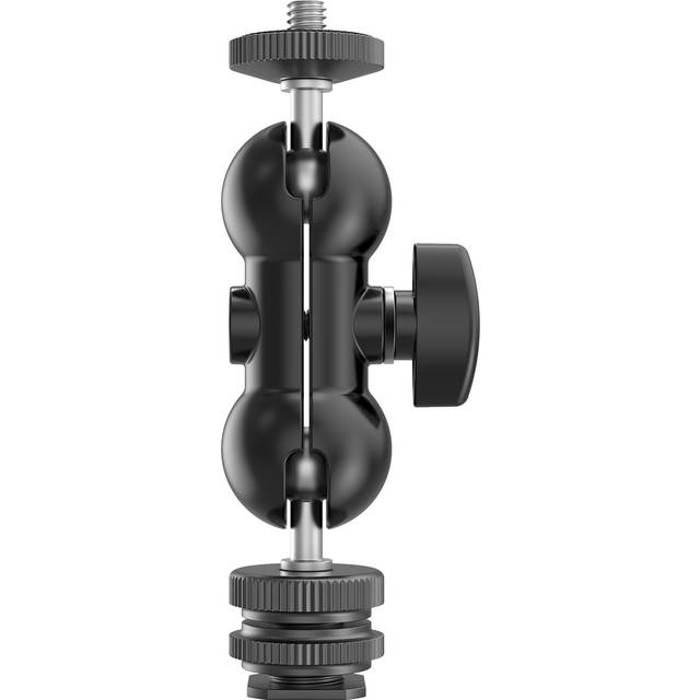 SmallRig Double Ball Head with Cold Shoe Mount + 1/4,, Screw