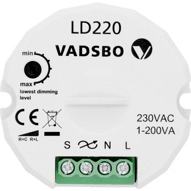 Vadsbo V4022020IB Tryckknappsdimmer 240V, IP20