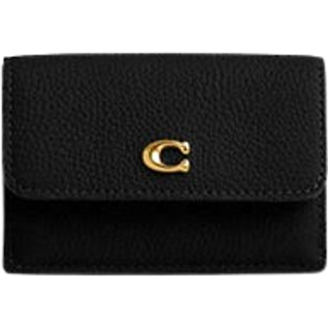 Coach Essential Mini Leather Trifold Wallet