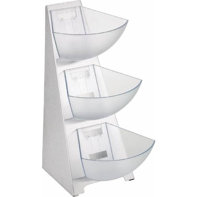 APS 3 Tier Multi Rack - Stainless Steel, 1 Litre Bins