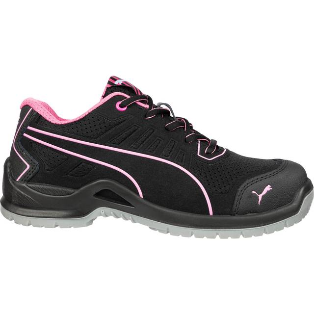 Puma Fuse Technic Ladies Black/Pink Safety Trainers - Size 3