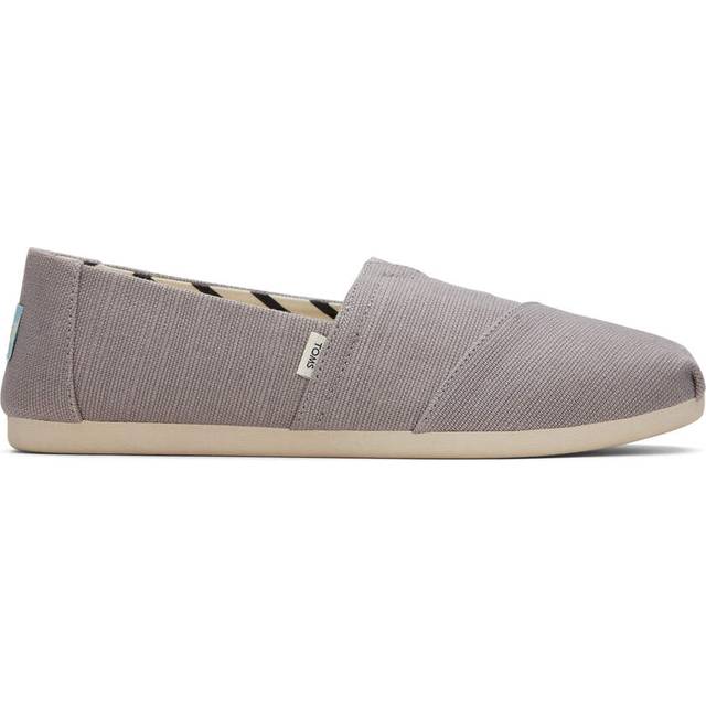 (UK 3) TOMS Womens Grey Heritage Canvas Classic Espadrilles
