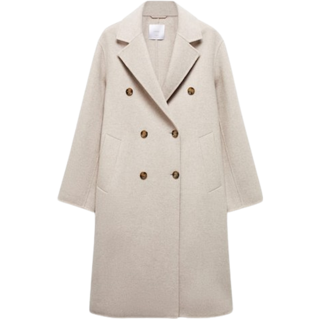 Off White Picarol Wool Blend Coat - Multi (L)