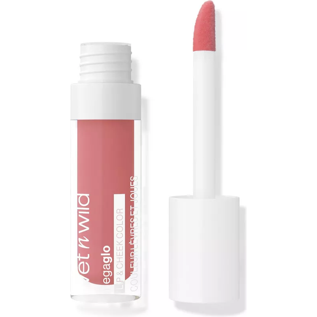 Mega Glo Lip & Cheek Color, Lip and Cheek Tint with Soft Matte Finish, Lightweight and Buildable Formula for a Natural-Looking Flush, Rosy Romance