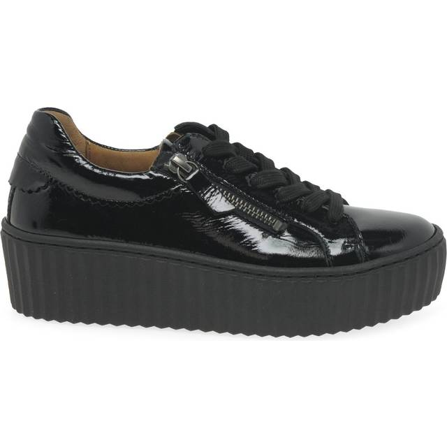 Dolly Leather Platform Trainers - GAB35502 / 321 585 - Black Patent - 7