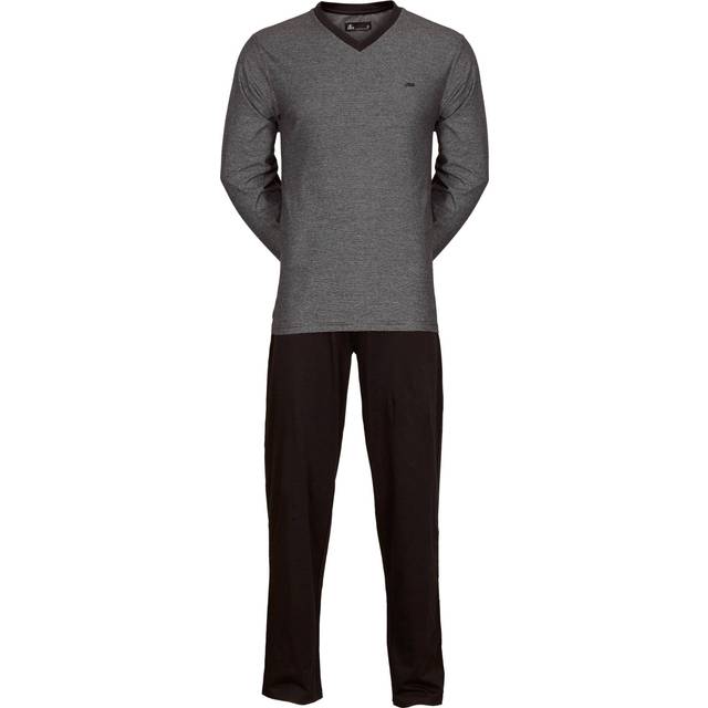 JBS pyjamas jersey i grå/sort til herre