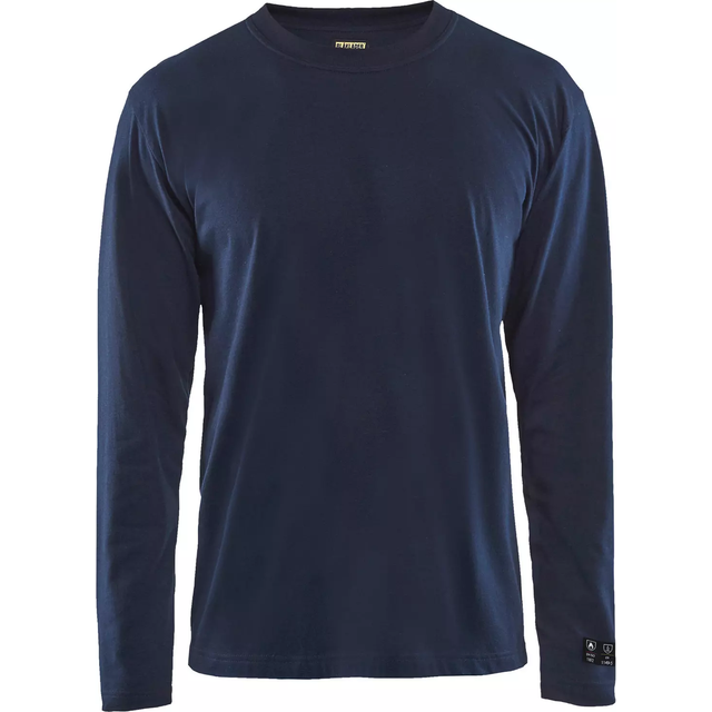 BLÅKLÄDER Långärmad T-shirt 34831737 (Kulör: Marinblå Storlek: S)
