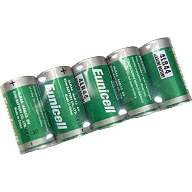 Eunicell 4LR44 6V uppsättning med 5 alkaliska batterier