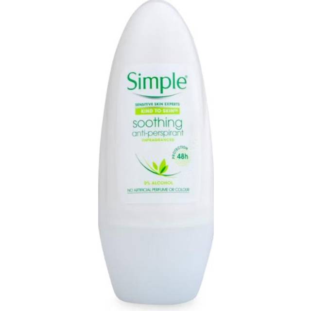 Simple Kind To Skin Soothing Antiperspirant Roll On 50ml