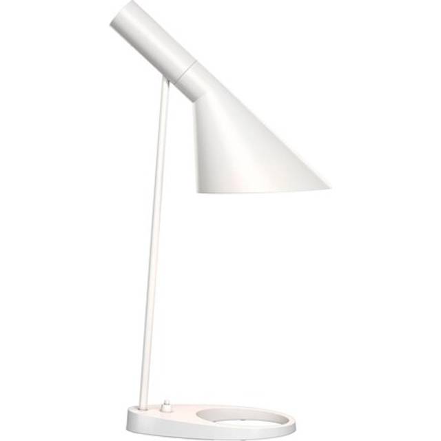 Louis Poulsen - AJ Mini Table Lamp - weiß/nasslackiert/BxHxT 12x43,3x18,3cm/E14 Fassung - white (43.5 x 18.3 x 13.3cm)