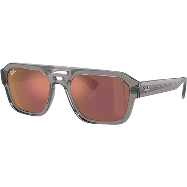 Ray Ban Corrigan Dark Violet Red Irregular Unisex Sunglasses RB4397 6684D0 54 (Dimension: 6.0000x4.0000x2.0000 inches)