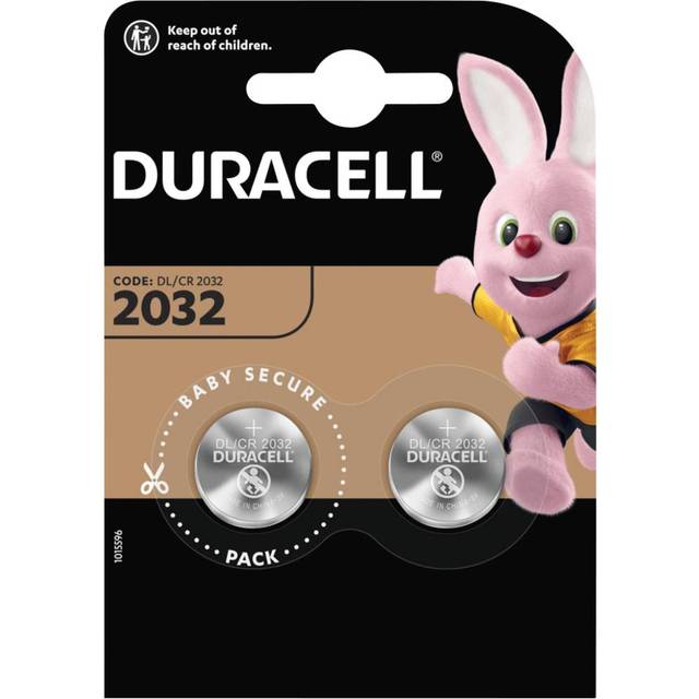Duracell DL2032 CR2032 Lithium Coin Cell Batteries | 2 Pack