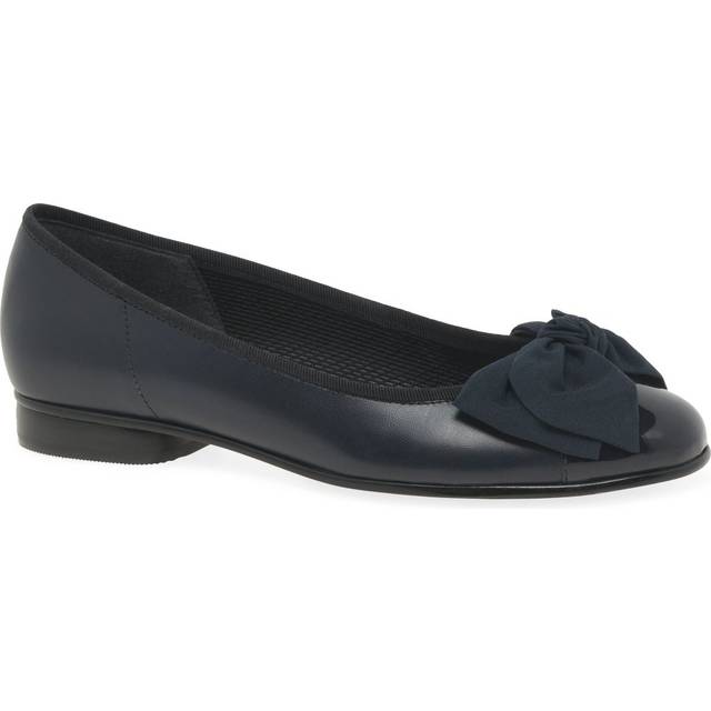 Gabor Amy Womens Ballerina Pumps Colour: Navy/Patent, Size: 7.5