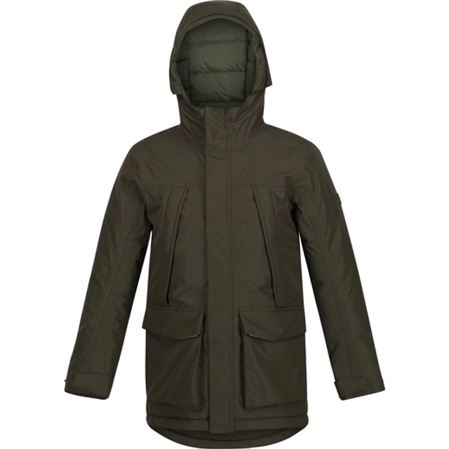 Regatta Boys Paddrick Waterproof Breathable Parka Coat - Green - Size 3-4Y