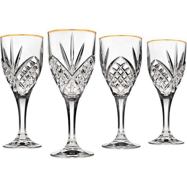 Godinger Dublin Set Of 4 Platinum 9Oz Goblets