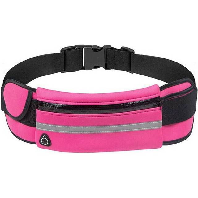 (Rose) Running Belt Pack Sport Hiking Zip Bags Waterproof