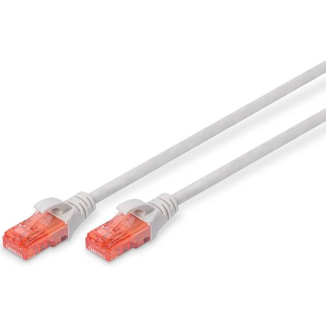 CAT 6, U-UTP patch cord, PVC AWG 26/7, length 1 m, color red