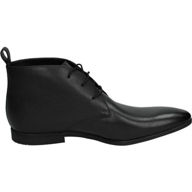 Clarks Bampton Up Mens Black Boots Leather - Size UK 9