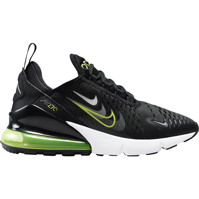 Nike Air Max 270 GS Trainers FV7017 Sneakers Skor (uk 6 us 6.5Y eu 39, black volt smoke grey 001)