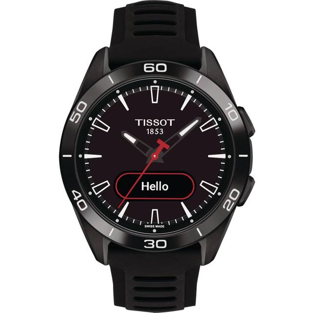 TISSOT T-Touch Connect Sport Quartz 43.75MM Black Silicone Men's Watch T153.420.47.051.04 / T1534204705104 - 43.75 mm