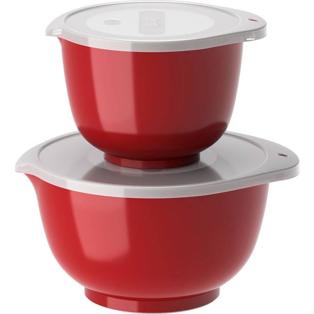 Rosti -  Margrethe Røreskålesæt 4 dele 1,5 + 3,0 liter Rød