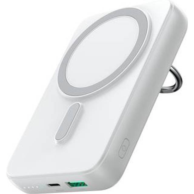 Joyroom TrÃ¥dlÃ¶s Magsafe Powerbank 10000mAh Med USB-C Kabel - Vit