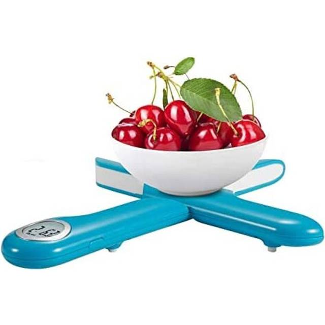 Kitchen Scale, CAMRY Travel Food Scale, Digital Folding Weighing Scales, Portable Kitchen Scales 11lb/5kg with Tare Function Choice Stylish Round