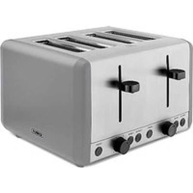 Tower Sera 4 Slice Toaster with 6 Browning and Defrost/Reheat/Cancel Functions, 1800W Grey 4 - Slice