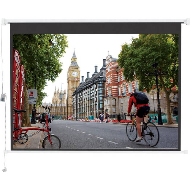 (84 in) Motorized Electric Projector Screen 4:3 16:9 Home Cinema Office Remote HD Remote
