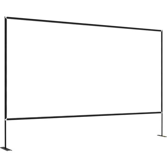 VEVOR Projector Screen with Stand 100 120 150 inch 16:9 4K 1080 HD Portable Projection Screen for